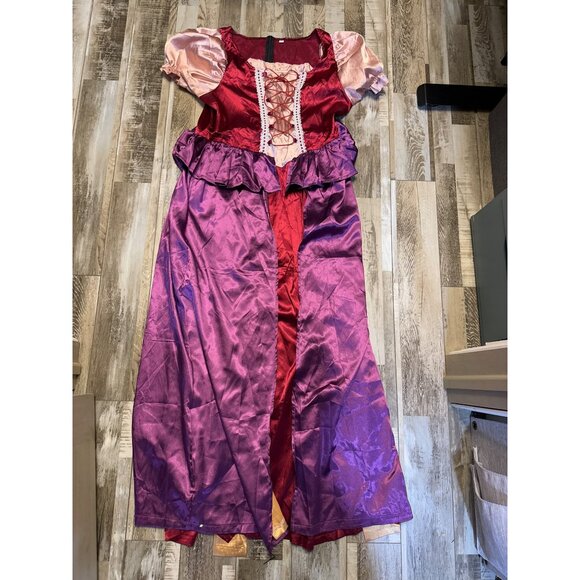 Hocus-Pocus Inspired Womens Costume Dress XL With Lace-Up Front & Puffed Sleeves - Picture 2 of 6